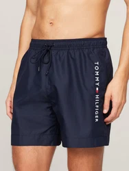 Tommy Hilfiger Badeshorts MEDIUM DRAWSTRING 'Authentic' marine / rot / weiß / blau