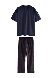 Next Pyjama Schlafanzug (2 tlg) Dunkelblau