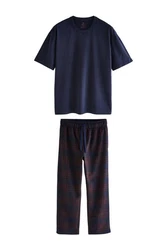 Next Pyjama Schlafanzug (2 tlg) Dunkelblau