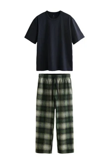 Next Pyjama Schlafanzug (2 tlg) Dunkelgrün/Grün/Blau Next Pyjama Schlafanzug (2 tlg) Dunkelgrün/Grün/Blau
