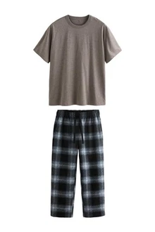 Next Pyjama Schlafanzug (2 tlg) Grau/Khaki/Beige/Schwarz/Braun Next Pyjama Schlafanzug (2 tlg) Grau/Khaki/Beige/Schwarz/Braun