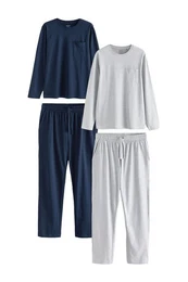 Pyjama Langrmeliger Jersey-Schlafanzug (4 tlg)