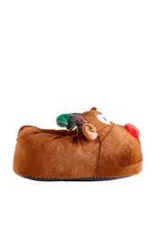 Weihnachtliche Pantoffeln, Rentier Hausschuh (1-tlg)