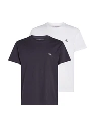 Calvin Klein Jeans T-Shirt 2 PACK MONOLOGO Logodruck Dunkelblau/Rot/Weiß/Blau/Lila