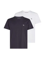 Calvin Klein Jeans T-Shirt 2 PACK MONOLOGO Logodruck Dunkelblau/Rot/Weiß/Blau/Lila