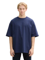 TOM TAILOR Denim T-Shirt Oversized Dunkelblau/Hellblau/Blau