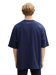 TOM TAILOR Denim T-Shirt Oversized Dunkelblau/Hellblau/Blau