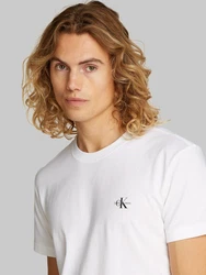 Calvin Klein Jeans Monologo T-Shirt 2 Pack Khaki/Dunkelgrün