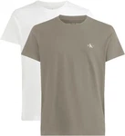 Calvin Klein Jeans Monologo T-Shirt 2 Pack Khaki/Dunkelgrün