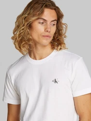 Calvin Klein Jeans Monologo T-Shirt 2 Pack Grau/Hellgrau/Weiß/Blau