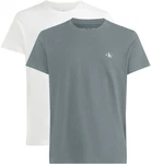 Calvin Klein Jeans Monologo T-Shirt 2 Pack Grau/Hellgrau/Weiß/Blau