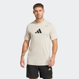 adidas Performance T-Shirt M TR CAT G T Beige/Khaki/Gelb