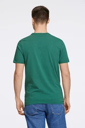 Lindbergh T-Shirt 'Copenhagen' mit Logo und Rundhalsausschnitt Türkis/Grün/Dunkelgrün