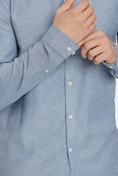 LINDBERGH Businesshemd Oxford-Hemd Grau/Blau/Hellblau