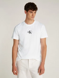 Calvin Klein Jeans T-Shirt MONOLOGO TEE schwarz/weiß