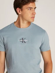 Calvin Klein Jeans T-Shirt MONOLOGO TEE Blau/Hellblau/Grau