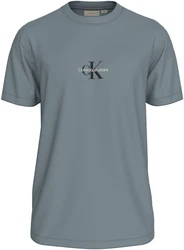Calvin Klein Jeans T-Shirt MONOLOGO TEE Blau/Hellblau/Grau