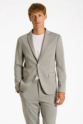 LINDBERGH Anzug moderner Schnitt Khaki/Grau/Hellgrau/Weiß