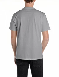 Replay T-Shirt mit Logo-Frontprint Grau/Blau/Dunkelgrau