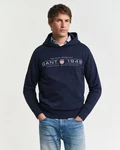 GANT Sweatshirt GRAPHIC HOODIE Dunkelblau/Grau/Hellblau