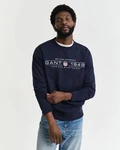 GANT Sweatshirt Dunkelblau/Grau