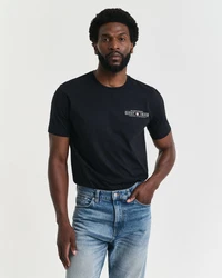 Gant T-Shirt Dunkelblau/Schwarz