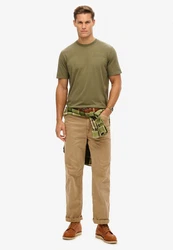 Superdry Rundhalsshirt Utility Sport Graphic T Shirt Dunkelgrün/Khaki