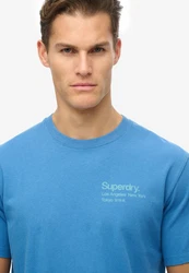 Superdry Rundhalsshirt Core Logo City T Shirt blau