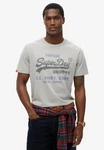 Superdry T-Shirt VL Heritage Relaxed Tee grau/college grau marl