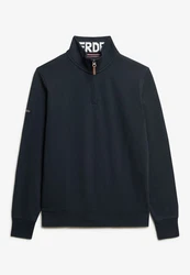 Superdry Sweatshirt Core Logo Henley blau/eclipse navy