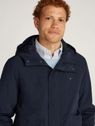 Tommy Hilfiger Outdoorjacke LW Packable Hooded Jkt mit Logostickerei blau