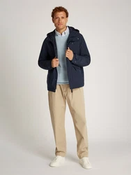 Tommy Hilfiger Outdoorjacke LW Packable Hooded Jkt mit Logostickerei blau