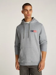 Tommy Jeans Sweatshirt TJM REG ENTRY GRAPHIC HOODIE EXT mit Logo Hellgrau/Grau/Dunkelgrau