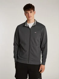 Sweatjacke TJM REG FLEECE ZIP THRU EXT in Groen Gren, Logostickerei