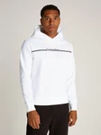 Calvin Klein Sweatshirt SPLIT LINE LOGO HOODIE Weiß/Schwarz/Creme