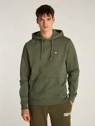Tommy Jeans Hoodie TJM REG BADGE HOODIE EXT Dunkelgrün/Khaki