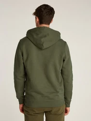 Tommy Jeans Hoodie TJM REG BADGE HOODIE EXT Dunkelgrün/Khaki