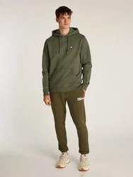 Tommy Jeans Hoodie TJM REG BADGE HOODIE EXT Dunkelgrün/Khaki