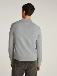 Tommy Jeans Polokragenpullover TJM Slim Essential Polo Sweater grau
