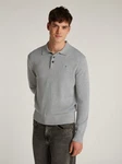 Tommy Jeans Polokragenpullover TJM Slim Essential Polo Sweater grau