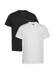 Tommy Jeans T-Shirt mit dezentem Logo Weiß/Schwarz/Grau/Dunkelgrau