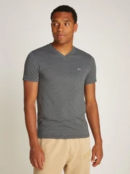 Tommy Jeans T-Shirt 'JASPE' Dunkelgrau/Grau/Dunkelblau/Hellgrau