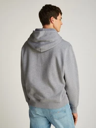 Tommy Jeans Hoodie TJM MELANGE FLAG HOODIE Grau/Hellblau/Silber/Hellgrau