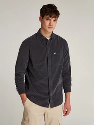 Tommy Jeans Hemdjacke TJM ENTRY CORD SHIRT EXT Dunkelgrau/Dunkelblau/Grau