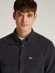 Tommy Jeans Hemdjacke TJM ENTRY CORD SHIRT EXT Dunkelgrau/Dunkelblau/Grau