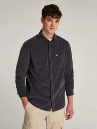 Hemdjacke TJM ENTRY CORD SHIRT EXT mit Brusttasche und Logostickerei