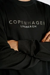 LINDBERGH Sweatshirt Logoschriftzug Braun/Schwarz