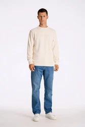 LINDBERGH Sweatshirt Logoschriftzug Weiß/Beige/Creme/Khaki
