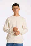 LINDBERGH Sweatshirt Logoschriftzug Weiß/Beige/Creme/Khaki