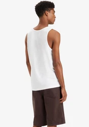 Levi's Tanktop mit Logo Stickerei Weiß/Creme/Schwarz